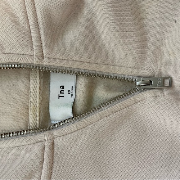 TNA Perfect 1/4 Zip Sweatshirt in Light Pink - Picture 5 of 7